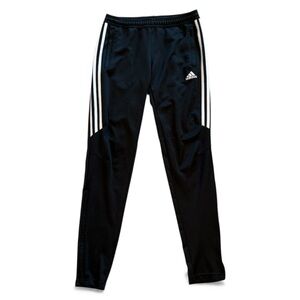 ADIDAS Men's Small S Climacool Track Pants Joggers Black White Stripe Slim Fit